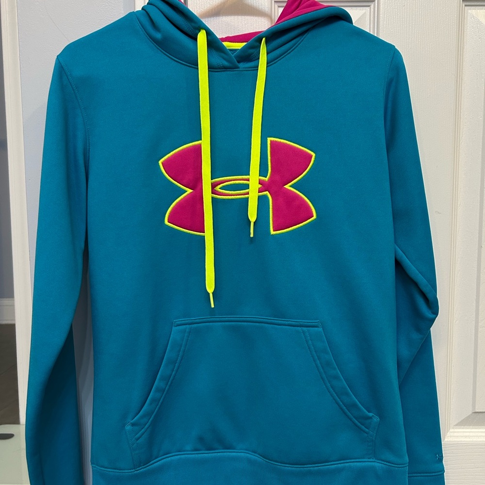 Under Armour Pink and Blue Hoodie - super cute and EUC